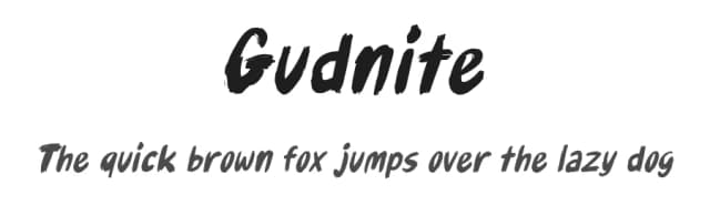 Gudnite by D&K Project — Script Handwritten Font