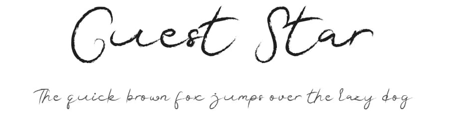 Guest Star by Edric Studio — Script Handwritten Font