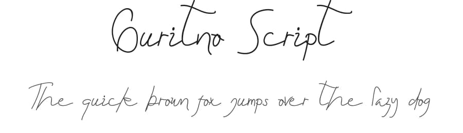 Guritno Script by Edric Studio — Script Handwritten Font
