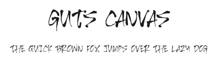 Guts Canvas by MJType — Script Handwritten Font