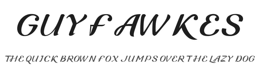 Guyfawkes by Luxima — Script Handwritten Font