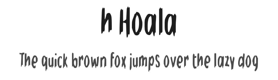 h Hoala by wepfont.com — Script Handwritten Font