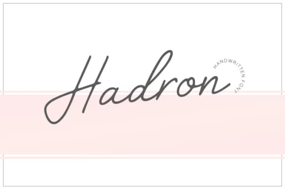 Hadron Font by Pasha Larin — Script Handwritten Font
