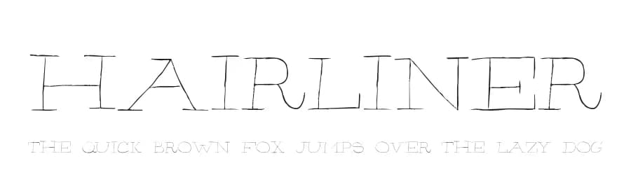 Hairliner by Skyhaven Fonts — Script Handwritten Font