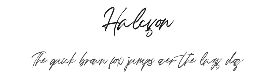 Halcyon by InspiraType — Script Handwritten Font