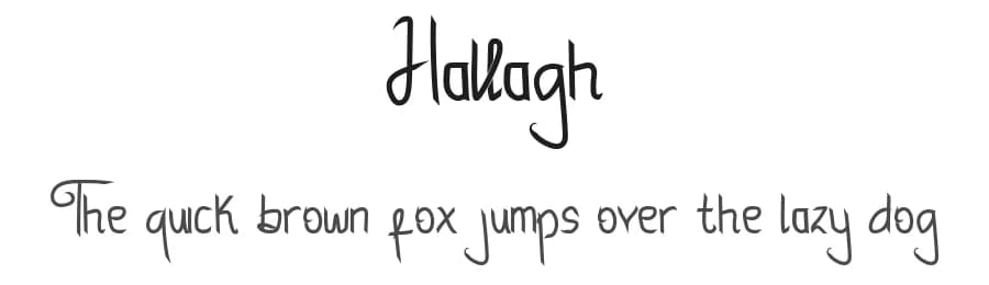 Hallagh by cheerdash co — Script Handwritten Font
