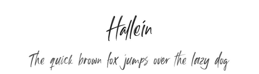Hallein by Kong Font — Script Handwritten Font