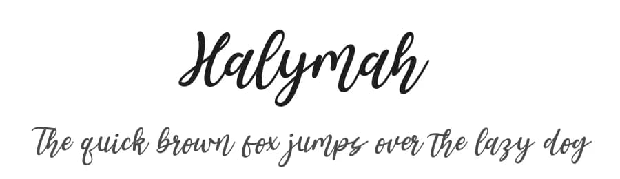 Halymah by Letterena Studios — Script Handwritten Font