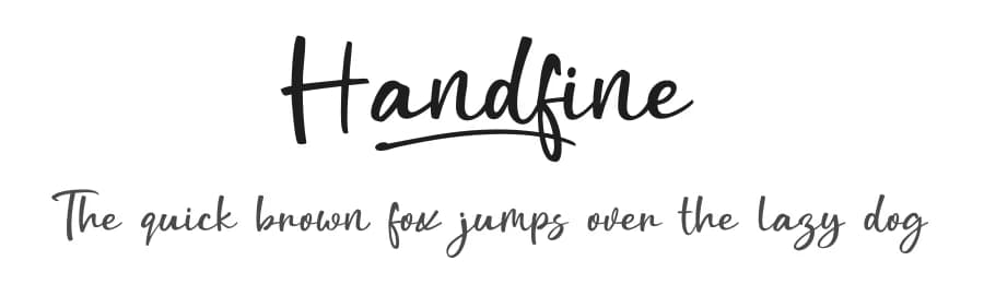 Handfine by Khurasan — Script Handwritten Font