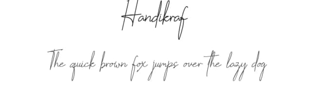 Handikraf by Tezar Tantular — Script Handwritten Font