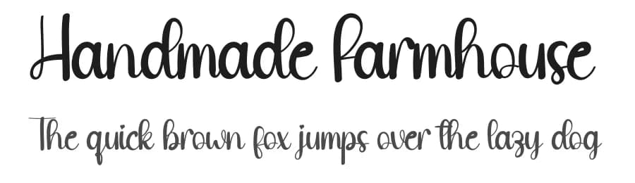 Handmade Farmhouse by Scratchones — Script Handwritten Font