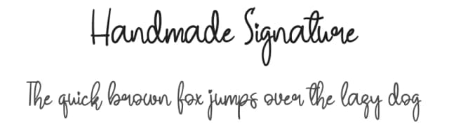 Handmade Signature by Id: #774701 — Script Handwritten Font