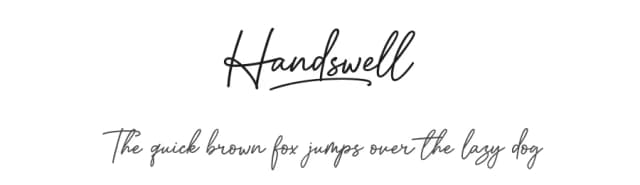 Handswell by Ghuroba Studio — Script Handwritten Font