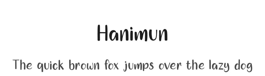 Hanimun by Goodrichees — Script Handwritten Font