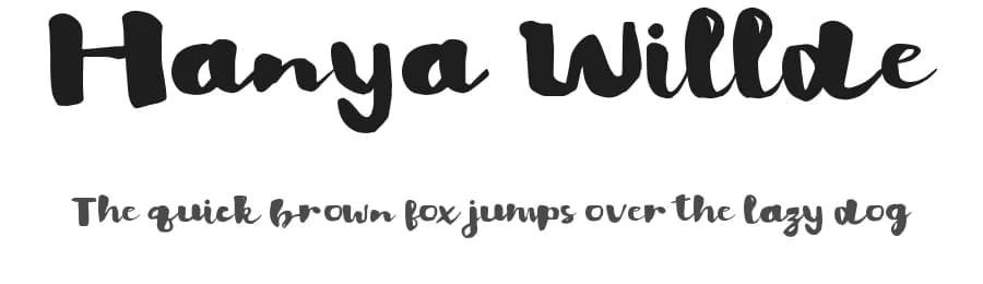 Hanya Willde by madeDeduk — Script Handwritten Font