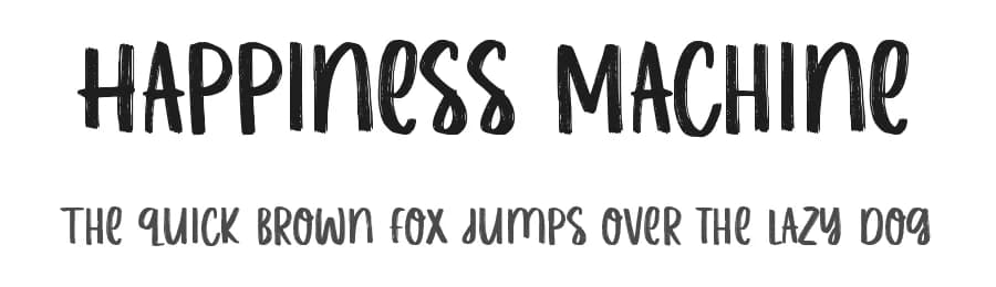 Happiness Machine by Allouse Studio — Script Handwritten Font
