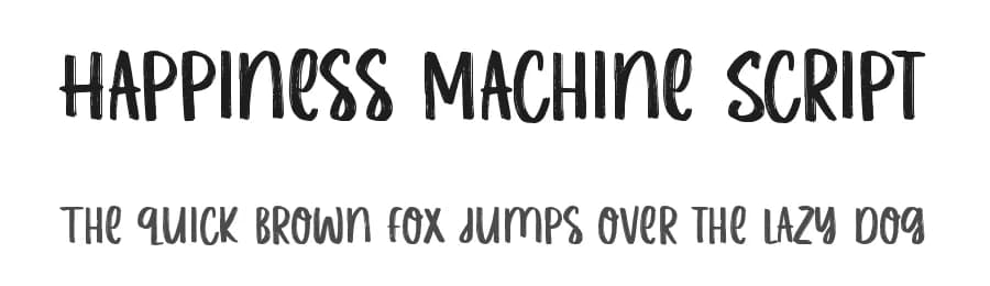 Happiness Machine Script by Allouse Studio — Script Handwritten Font
