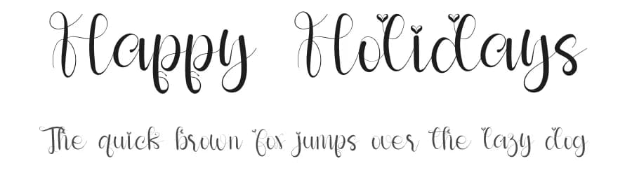Happy Holidays by FreshtypeINK — Script Handwritten Font