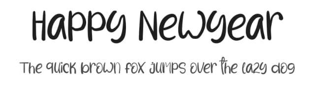Happy Newyear by Katrin Studio — Script Handwritten Font