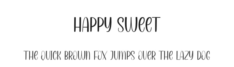 Happy Sweet by Andi Moz — Script Handwritten Font