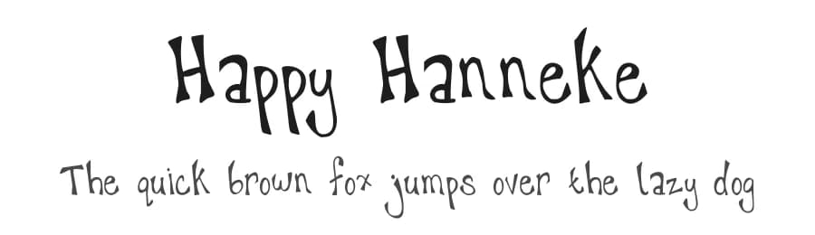 Happy Hanneke by Kimberly Geswein β Script Handwritten Font