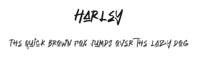 Harley by Gede Sugiantara — Script Handwritten Font