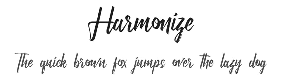 Harmonize by RaisProject — Script Handwritten Font