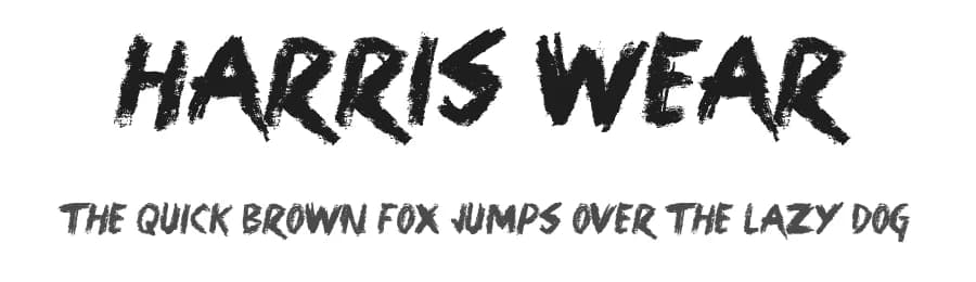 Harris Wear by JSH creates β Script Handwritten Font