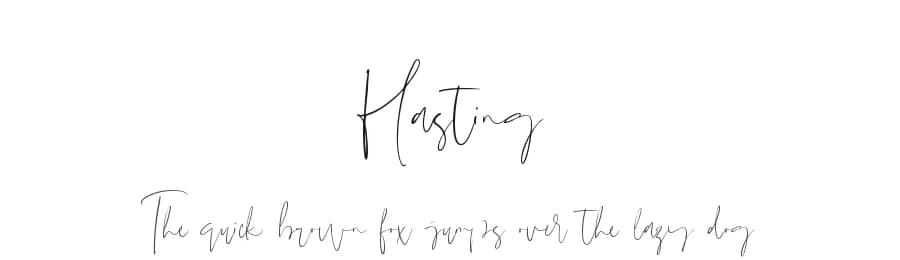 Hasting by Sronstudio — Script Handwritten Font