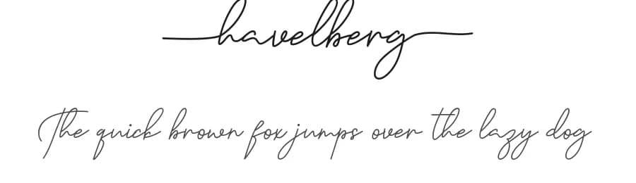 Havelberg by Edric Studio — Script Handwritten Font