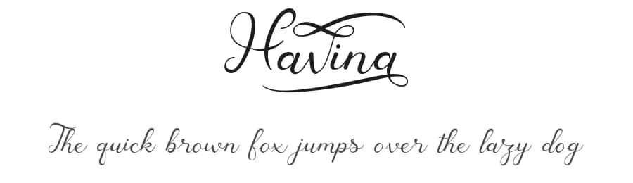 Havina by PutraCetol Studio — Script Handwritten Font
