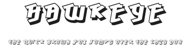 Hawkeye by Typodermic Fonts — Script Handwritten Font