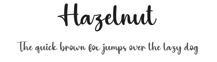 Hazelnut by Scratchones — Script Handwritten Font