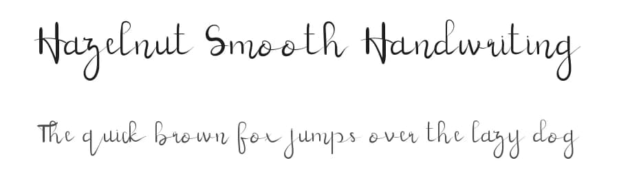 Hazelnut Smooth Handwriting by Edric Studio — Script Handwritten Font