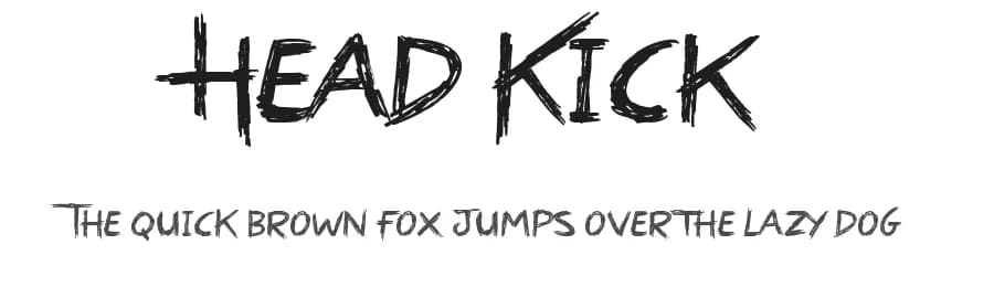 Head Kick by JSH creates — Script Handwritten Font