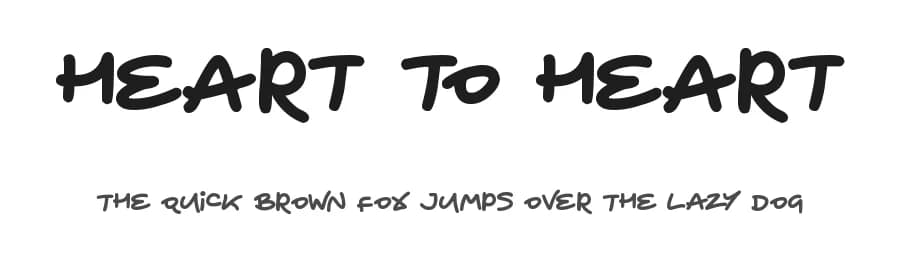 Heart To Heart by Hawtpixel — Script Handwritten Font