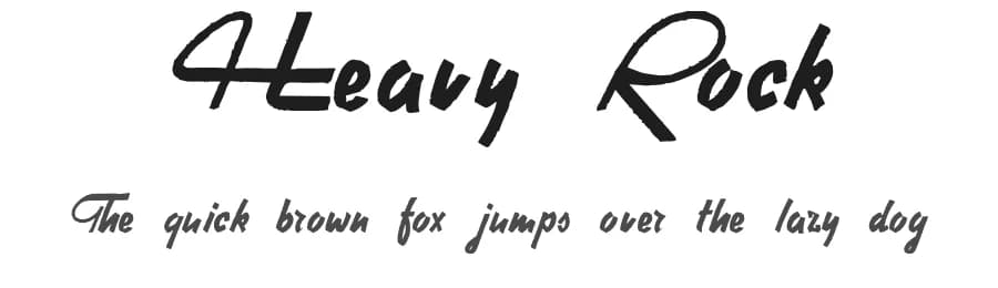 Heavy Rock by Intellecta Design β Script Handwritten Font