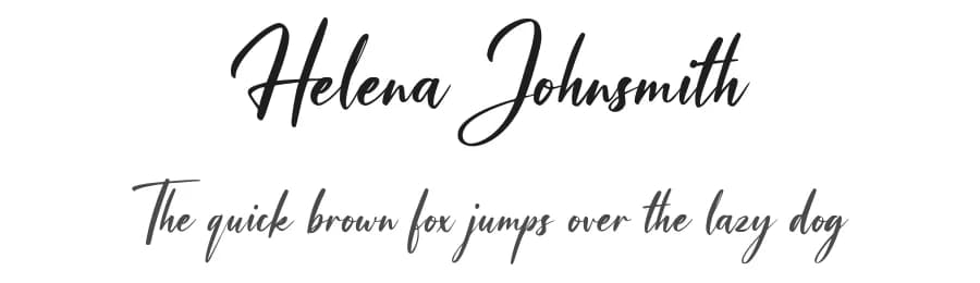 Helena Johnsmith by Octotype | Thomas Boucherie — Script Handwritten Font