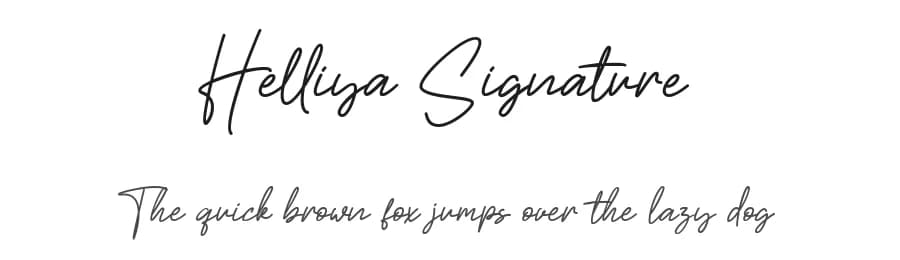 Helliya Signature by Bale — Script Handwritten Font