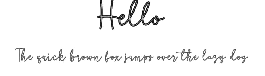Hello by Andi Moz — Script Handwritten Font