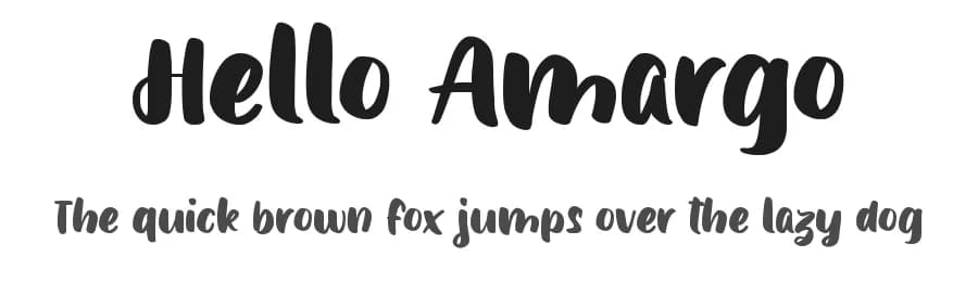 Hello Amargo by Creakokun Studio — Script Handwritten Font