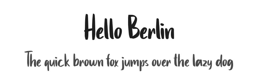 Hello Berlin by Hugefonts — Script Handwritten Font