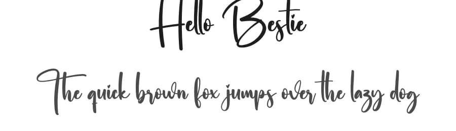 Hello Bestie by Scratchones — Script Handwritten Font