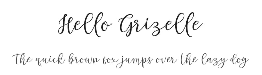 Hello Grizelle by Beautypes — Script Handwritten Font