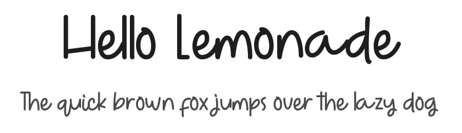 Hello Lemonade by ONG Type — Script Handwritten Font