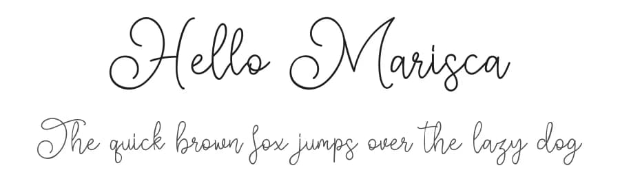 Hello Marisca by RantautypeStudio — Script Handwritten Font