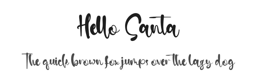 Hello Santa by Kong Font — Script Handwritten Font