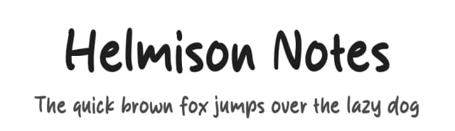 Helmison Notes by Origin Type — Script Handwritten Font