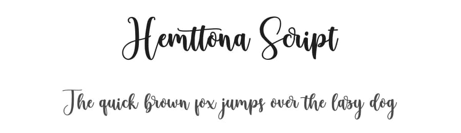 Hemttona Script by Beautypes — Script Handwritten Font