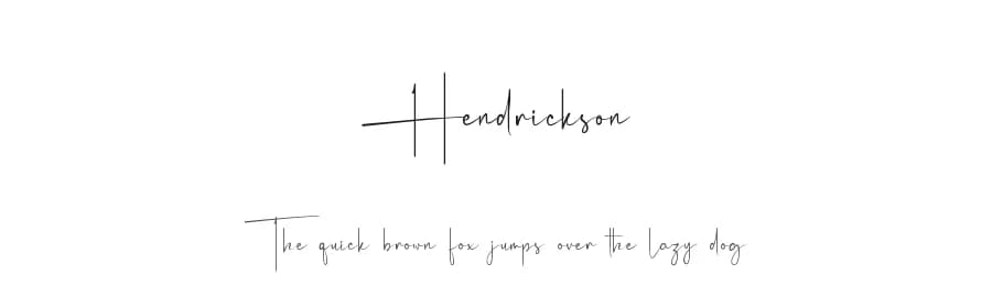 Hendrickson by RantautypeStudio — Script Handwritten Font